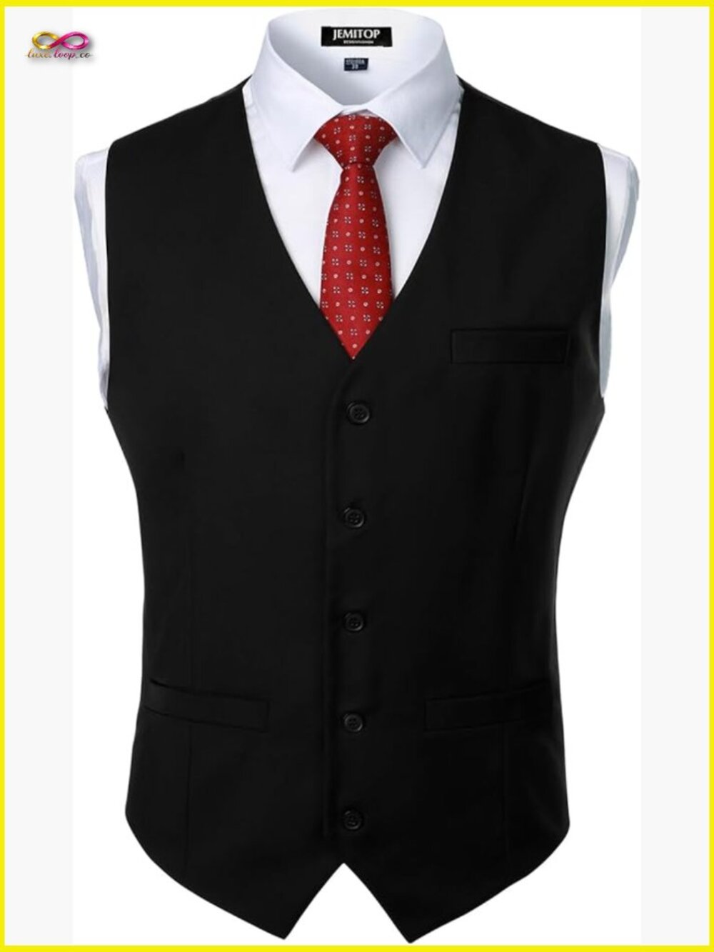 Classic Slim Fit Dress Vest Formal Wedding Prom Tuxedo Suit Vest